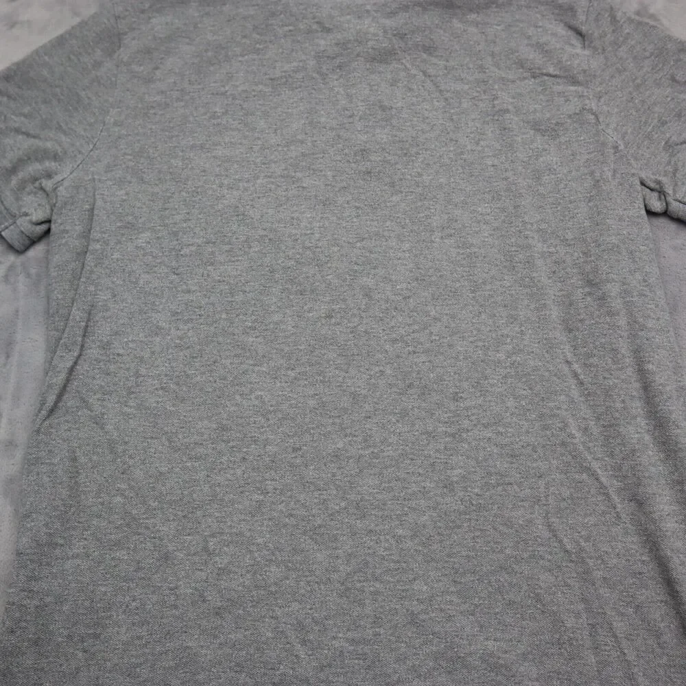 Ralph Lauren Shirt Mens L Gray Custom Fit Chest Button Short Sleeve Collared Top